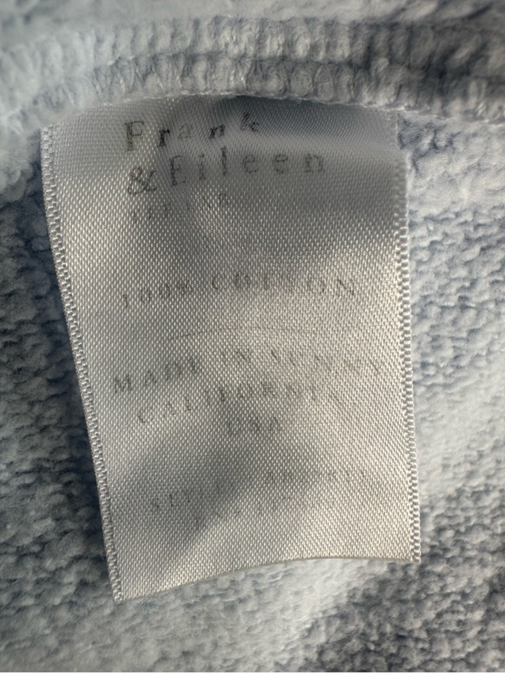 Frank & Eileen | Audrey Funnel Neck Capelet | Light Blue Terry | OS - Picture 6 of 6